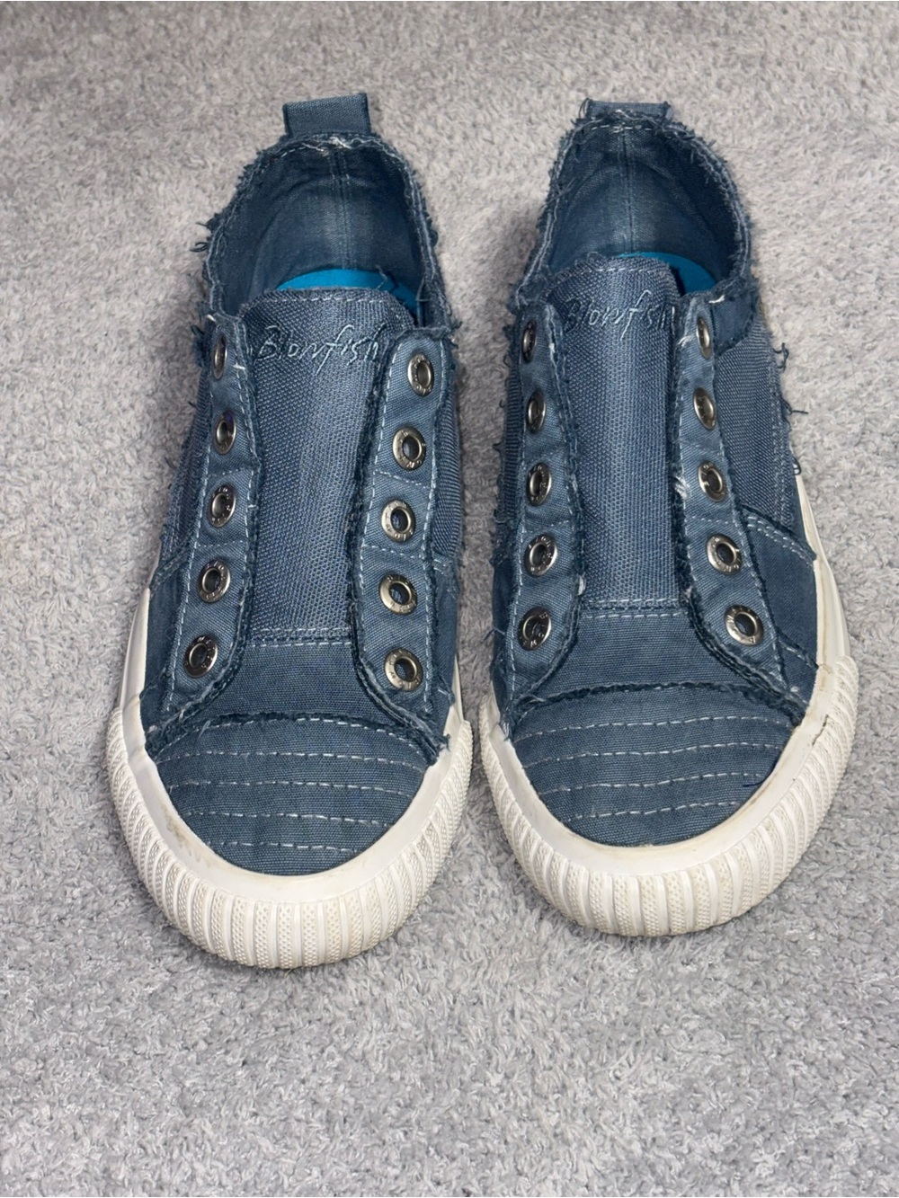 Blowfish women’s Navy Slip-On Sneakers